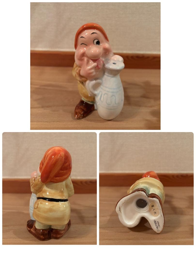 ディズニー白雪姫 7人の小人 陶器製置物セット 昭和レトロ - メルカリ