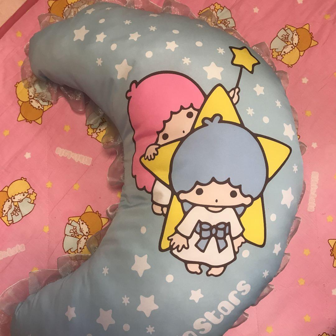 キキララ(リトルツインスターズ)☆三日月型(ムーン)☆クッション
