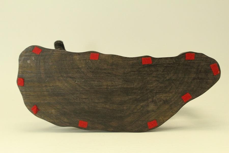 紫檀 彫刻 馬 置物 時代物(A701)