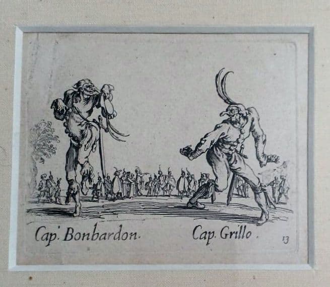 お値下げ　額装品　1621年頃　巨匠　ジャック・カロ　「スフェサニア舞踏会」美品