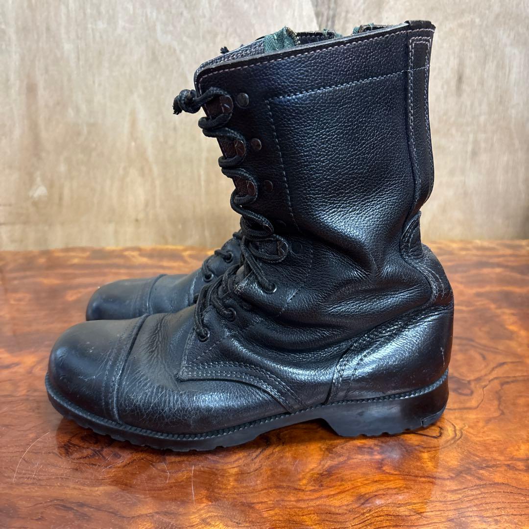 ミリタリーブーツ ブラック レザー ハイカット 26㎝ 0202o186 - メルカリ