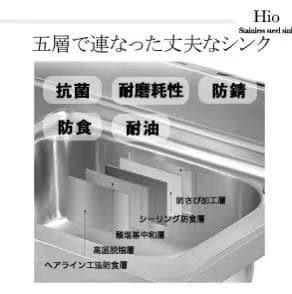 ステンレス製流し台HI 76A
