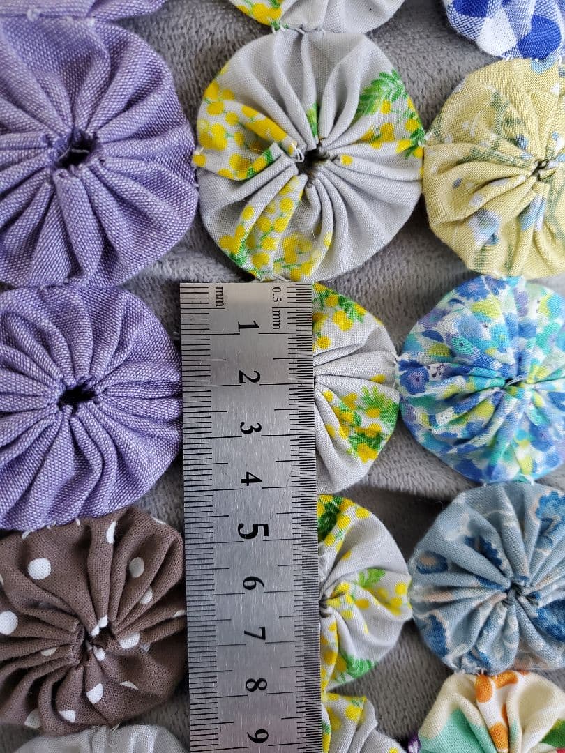 ヨーヨーキルト ラグ マルチカバー フリーカバー ブルー系