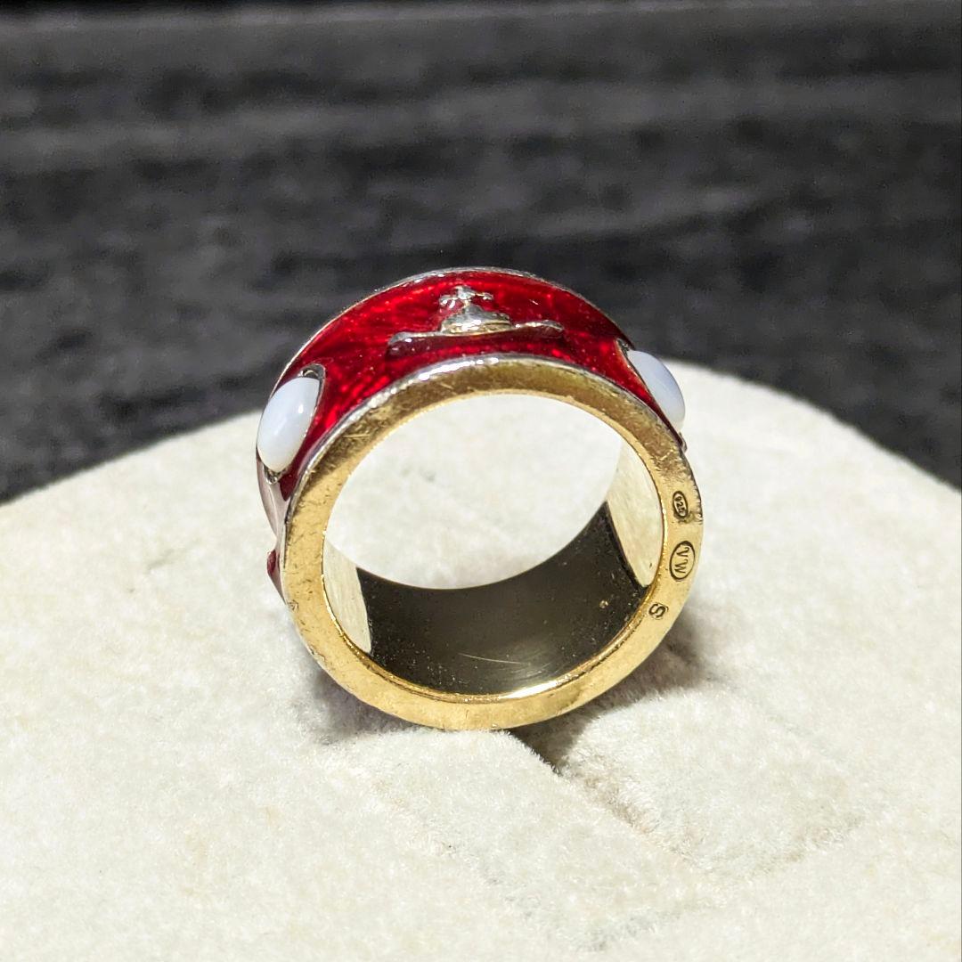 vivienne westwood 旧モデル キングリング 赤 SV925 - メルカリ