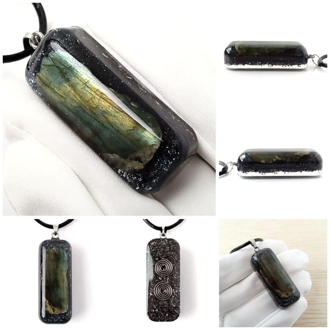 オルゴナイト｜心を強くする・癒やしなど｜マイケイシャスヘマタイト×ラブラドライト