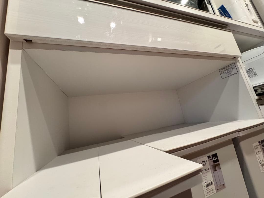 ニトリ キッチンボード　食器棚 リガーレ120センチ　大理石調