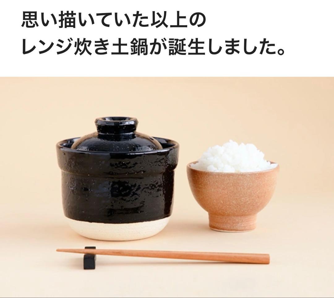 1人用 レンジで簡単 直火を超えた旨み溶け出す本格ごはん 伊賀焼レンジ土鍋