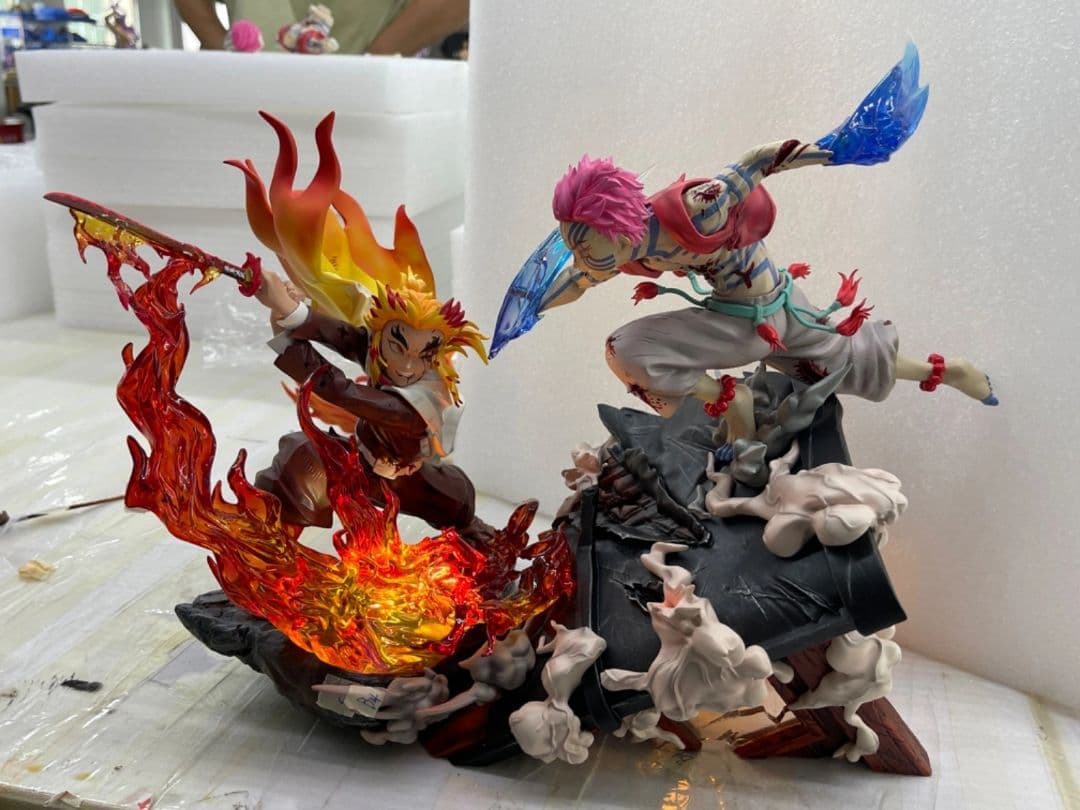 ラスト1】煉獄杏寿郎 猗窩座 フィギュア ガレージキット GK 数量限定