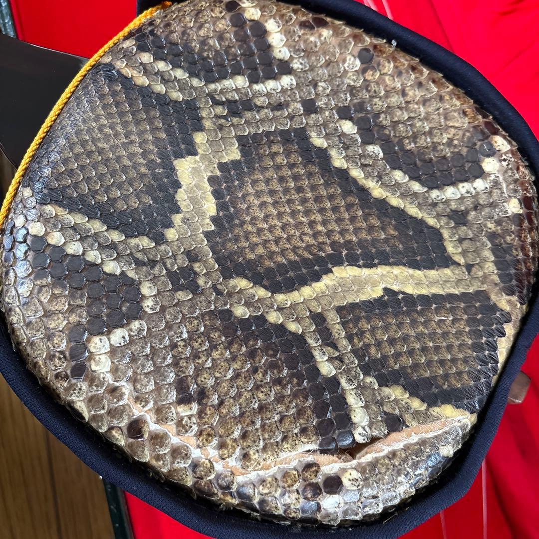 フライングやもりん ガマゴン黒檀竿　三線