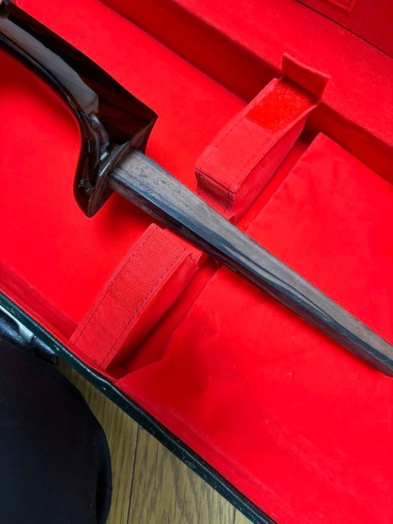 フライングやもりん ガマゴン黒檀竿　三線