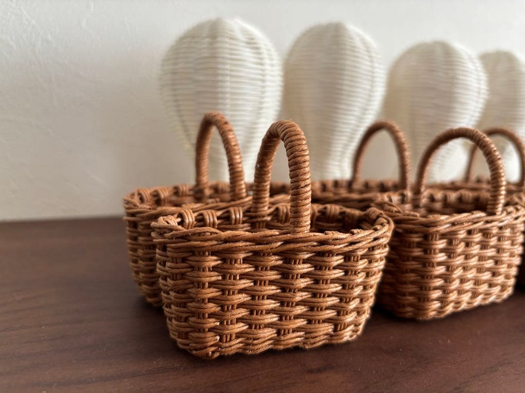 さくら様ご確認ページです。クラフトバンドミニバスケット、ミニ帽子スタンド