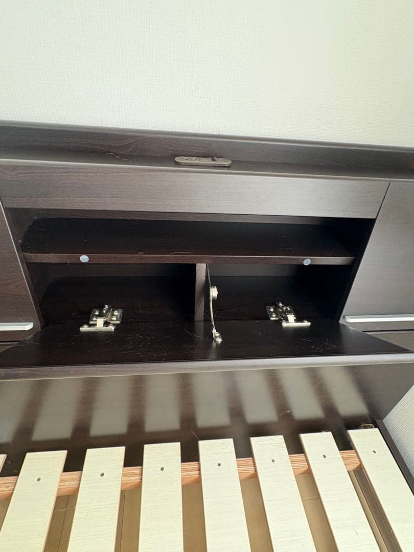 シングルベッドフレーム ダークブラウン　尼崎引き取り限定