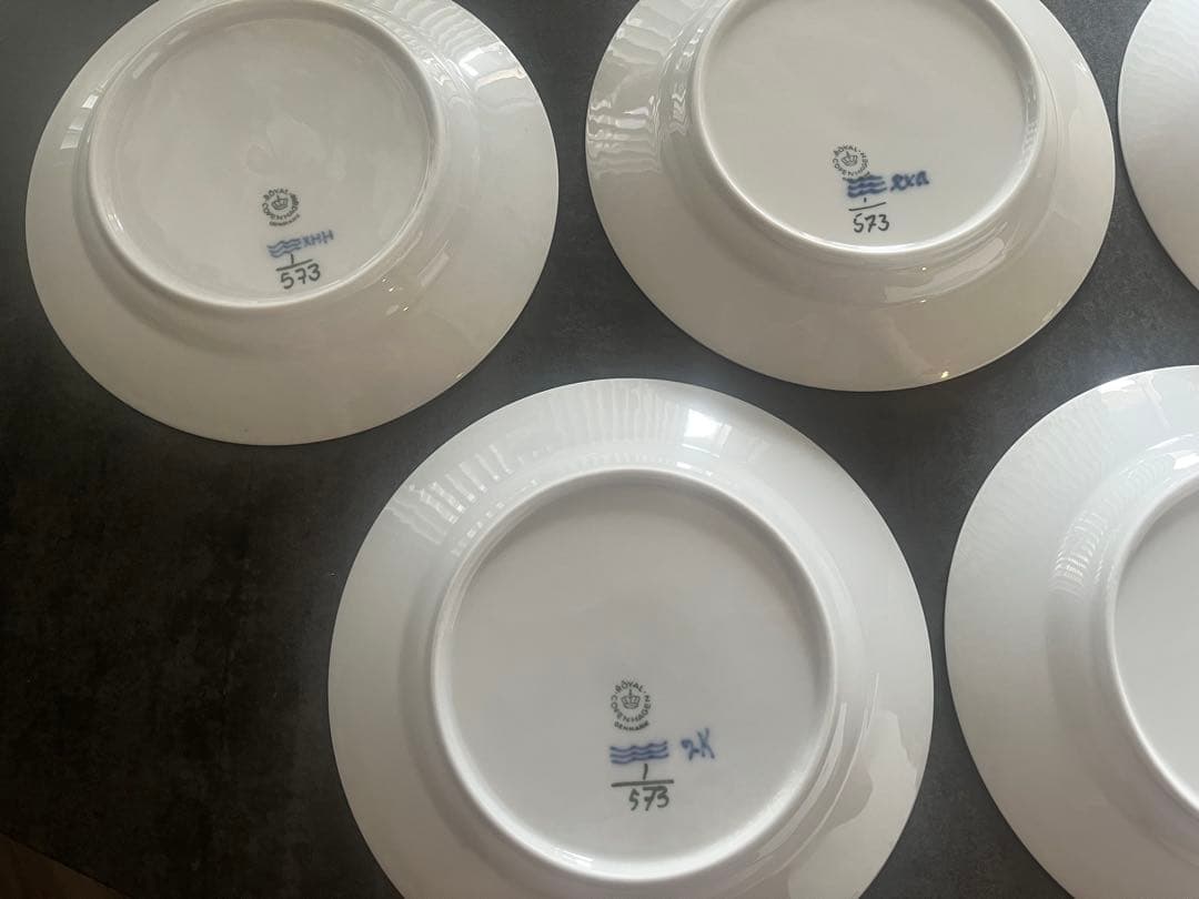 ロイヤルコペンハーゲン　ブルーフルーテッド ハーフレース プレート 19cm