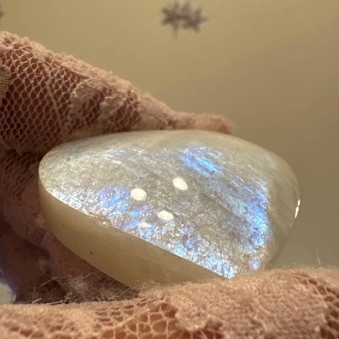 高品質 ムーンストーンハートNo.1647 ギラギラ