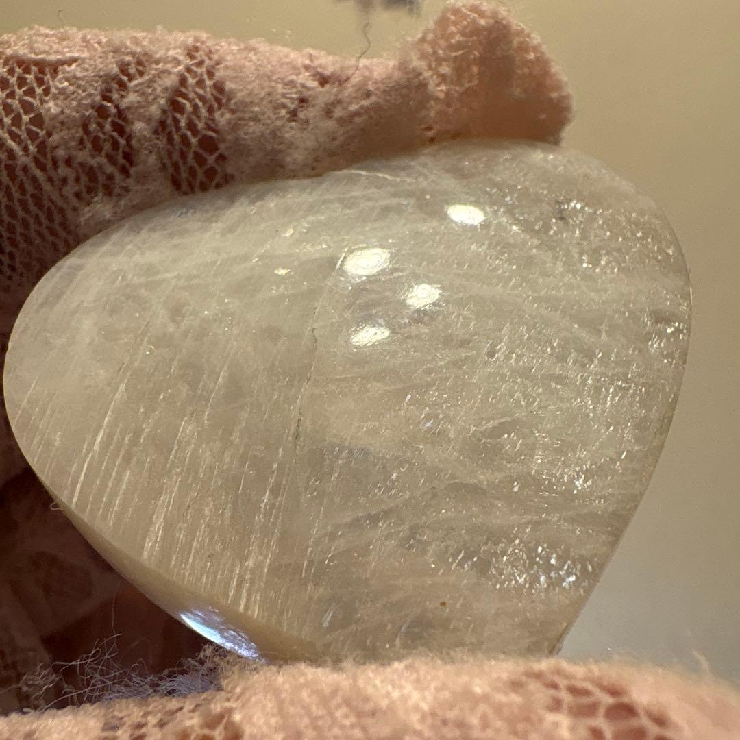 高品質 ムーンストーンハートNo.1647 ギラギラ