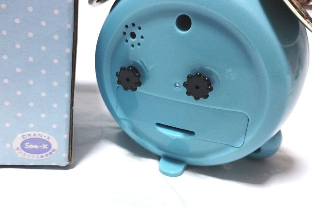 リラックマ ツインベルクロック 目覚まし時計 ブルー 平成レトロ