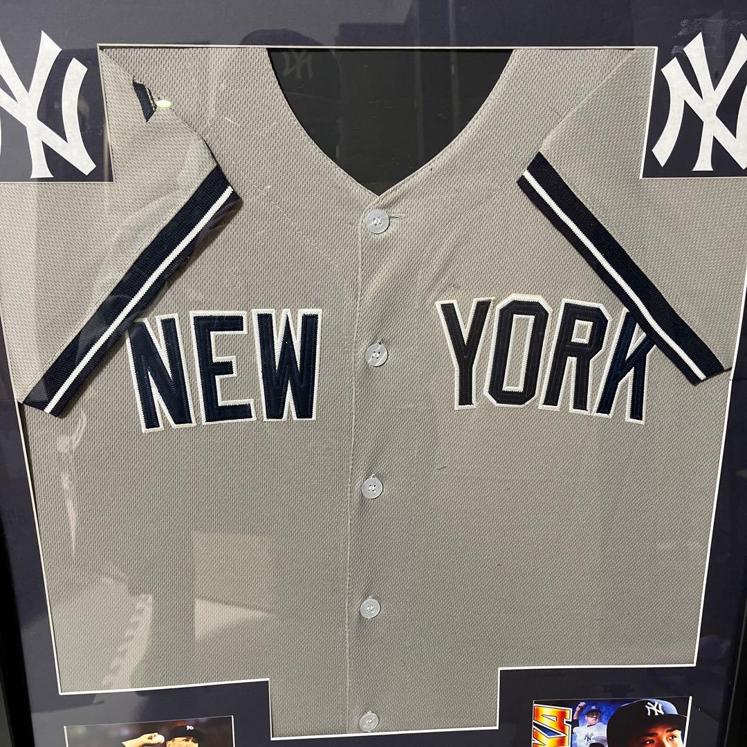 希少 田中将大 topps ヤンキース ユニフォーム 額 カード トップス