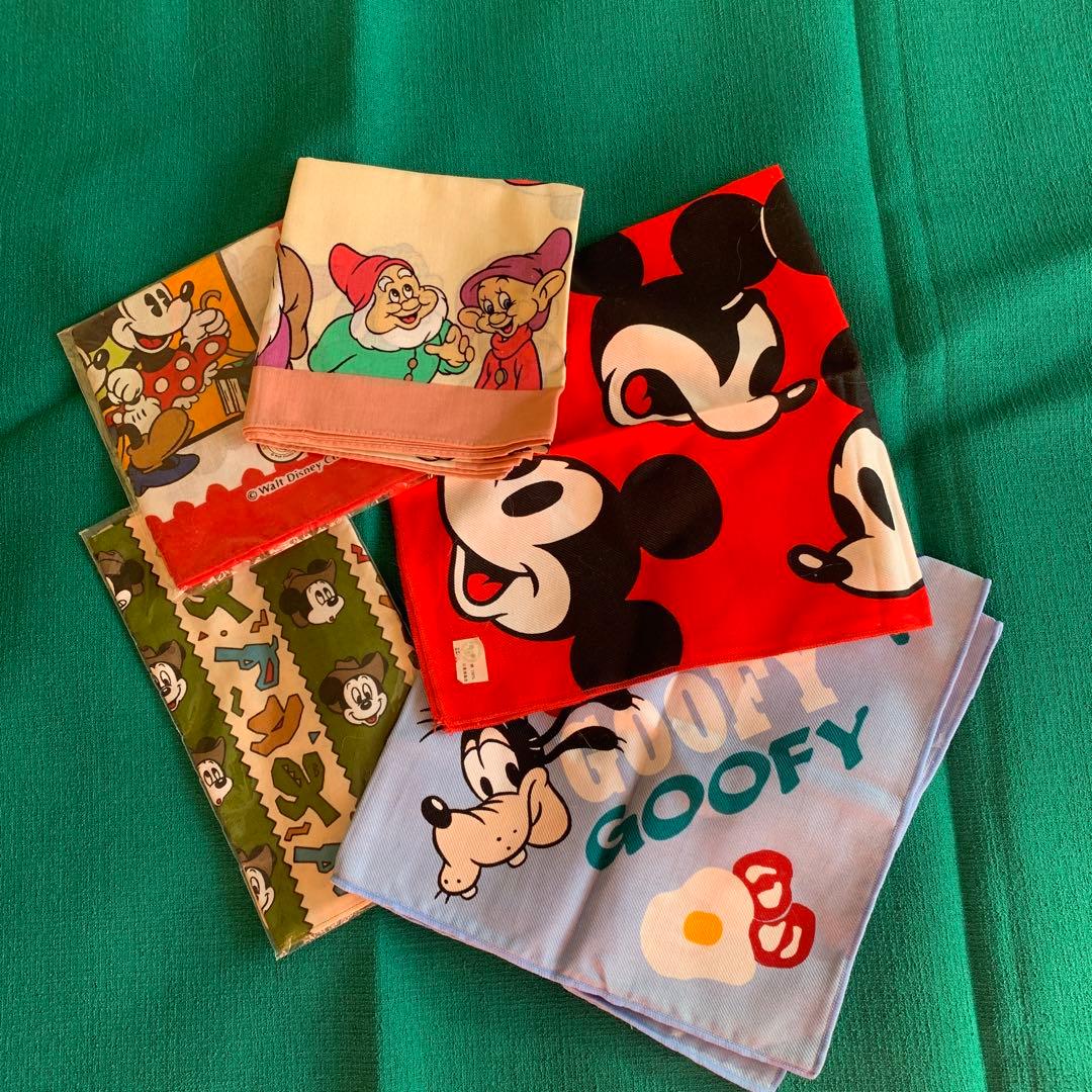 Disney ディズニー ハンカチ セット5枚 ディズニーランドなど - メルカリ
