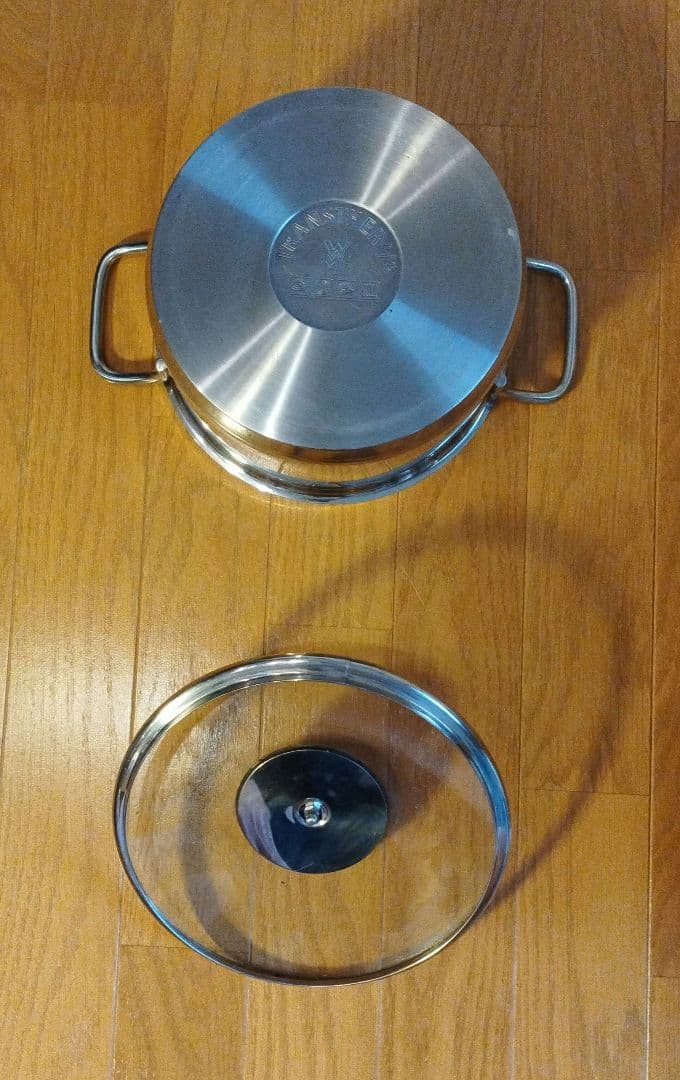 WMF TRANSTHERM 蓋付両手鍋 20cm ステンレス 調理鍋 IH対応