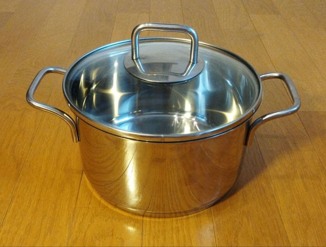 WMF TRANSTHERM 蓋付両手鍋 20cm ステンレス 調理鍋 IH対応