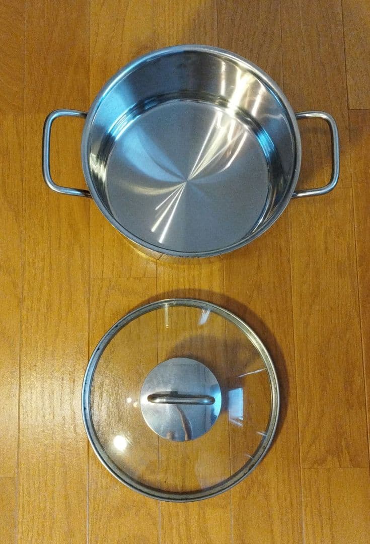 WMF TRANSTHERM 蓋付両手鍋 20cm ステンレス 調理鍋 IH対応