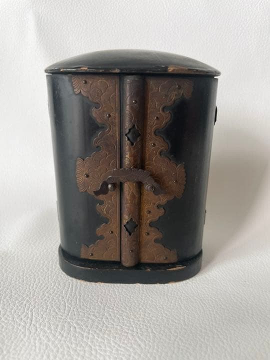 観音扉 木箱ケース入り 真言宗 開祖 弘法大師 空海 仏像 金銅独鈷杵 無し