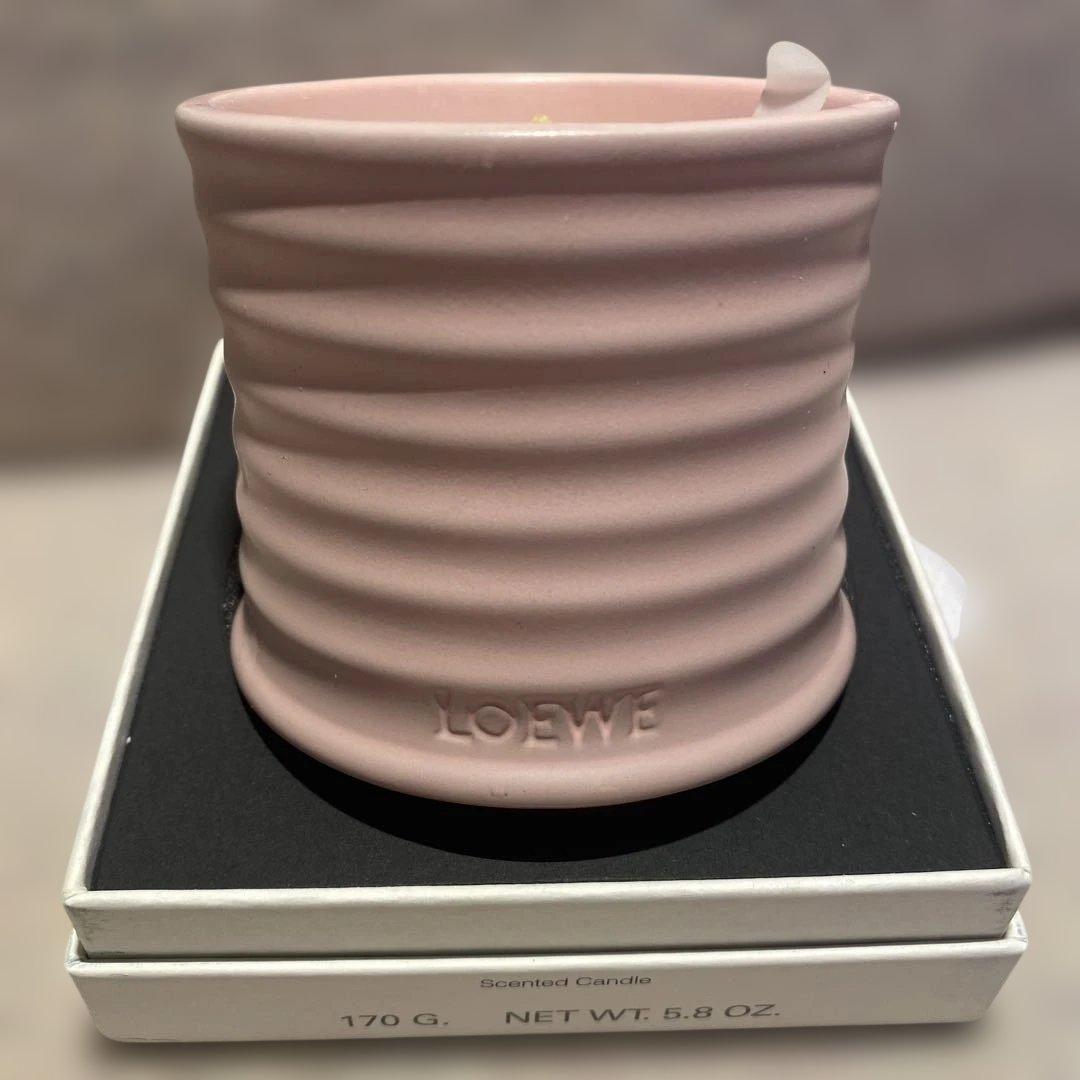新品　ロエベ　アイビーの香り　アロマキャンドル 170g ピンク