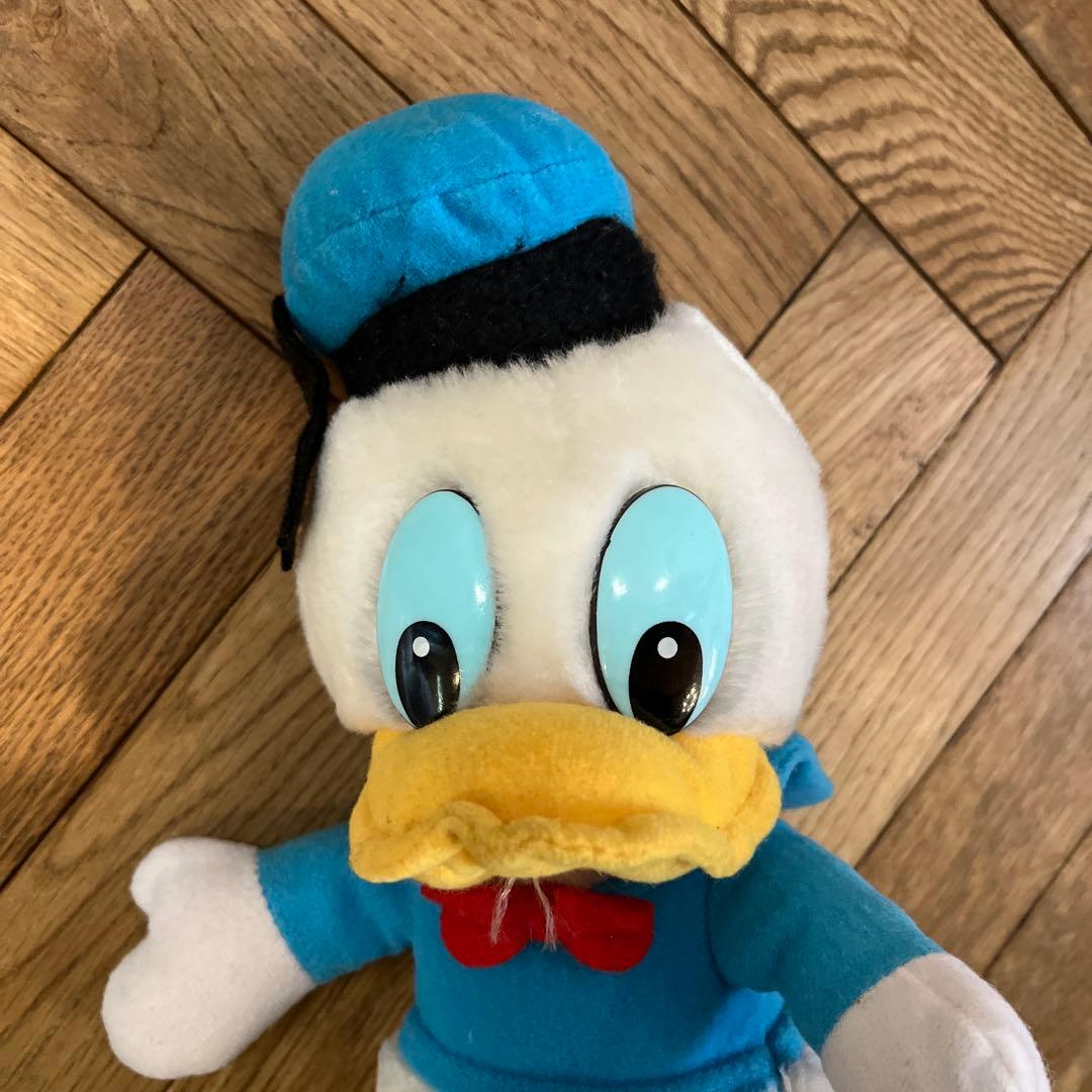 処分価格】【希少】ドナルド 80年代レトロぬいぐるみ ディズニー
