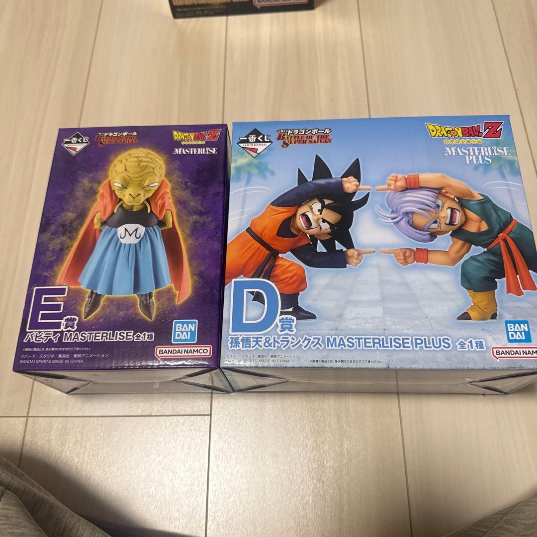 ドラゴンボール一番くじ、バビディ、悟天＆トランクス セットです