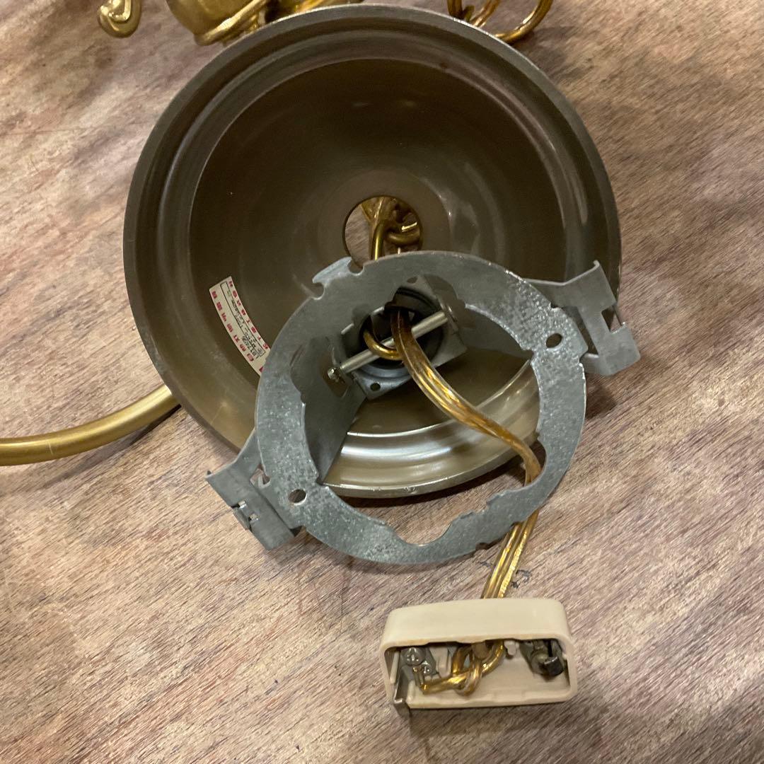 レトロ National ナショナル 松下電工 シャンデリア 4灯 天井照明