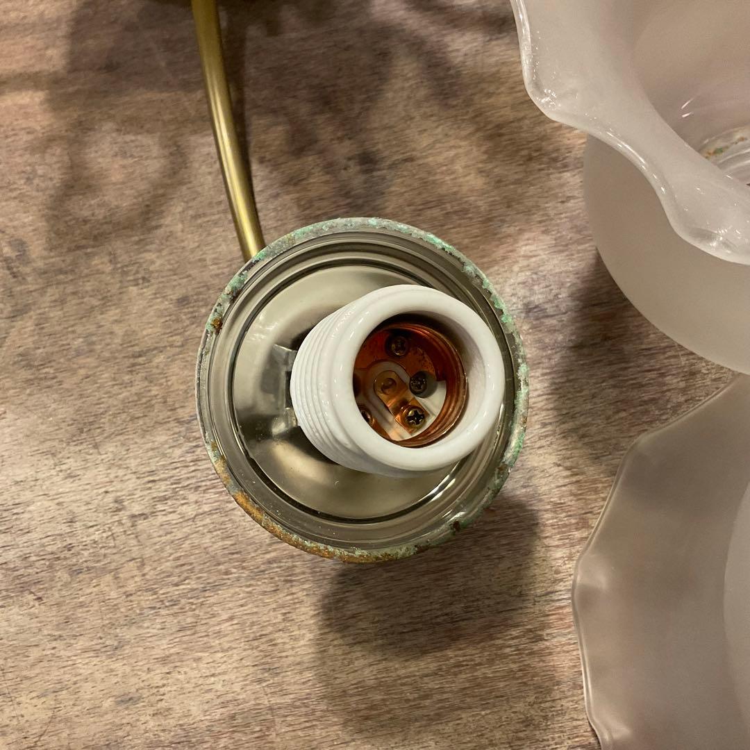 レトロ National ナショナル 松下電工 シャンデリア 4灯 天井照明