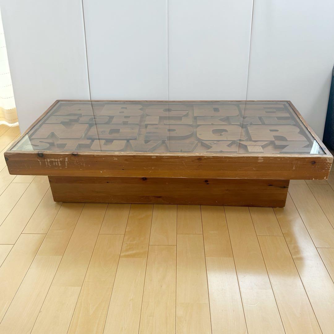 【送料込み】　クラッシュゲート ABCセンターテーブル アルファベット　関家具②