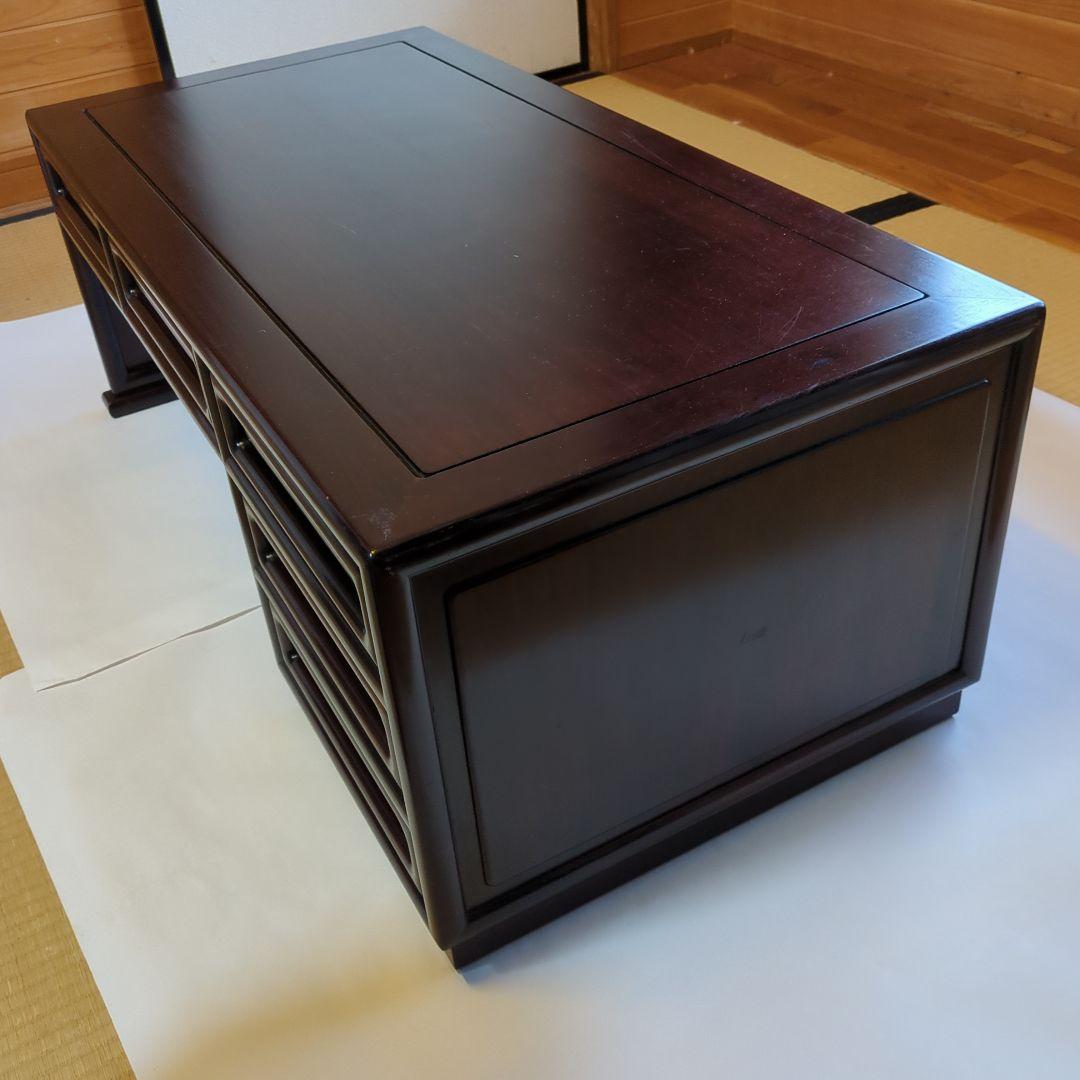 唐木家具 手違紫檀文机