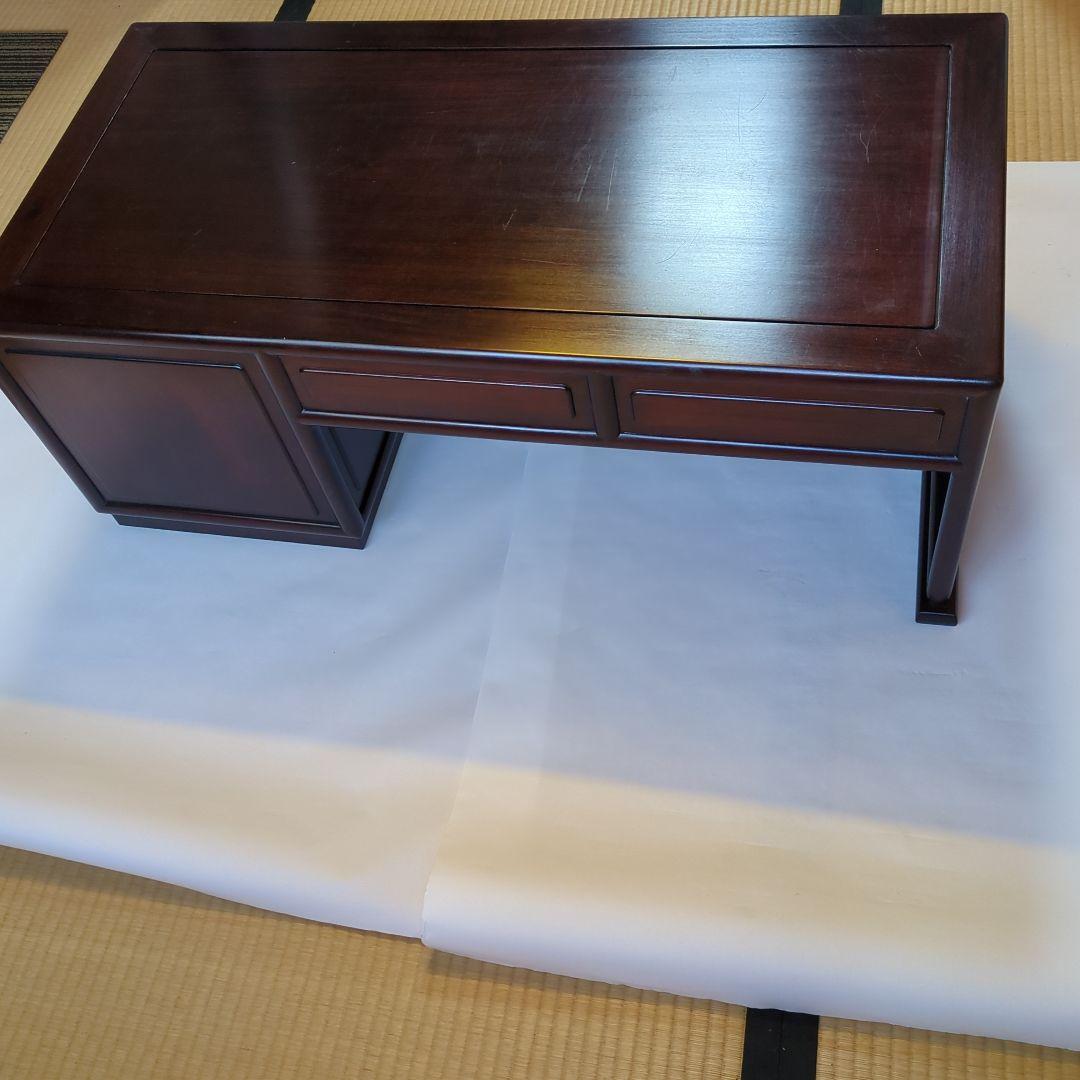 唐木家具 手違紫檀文机