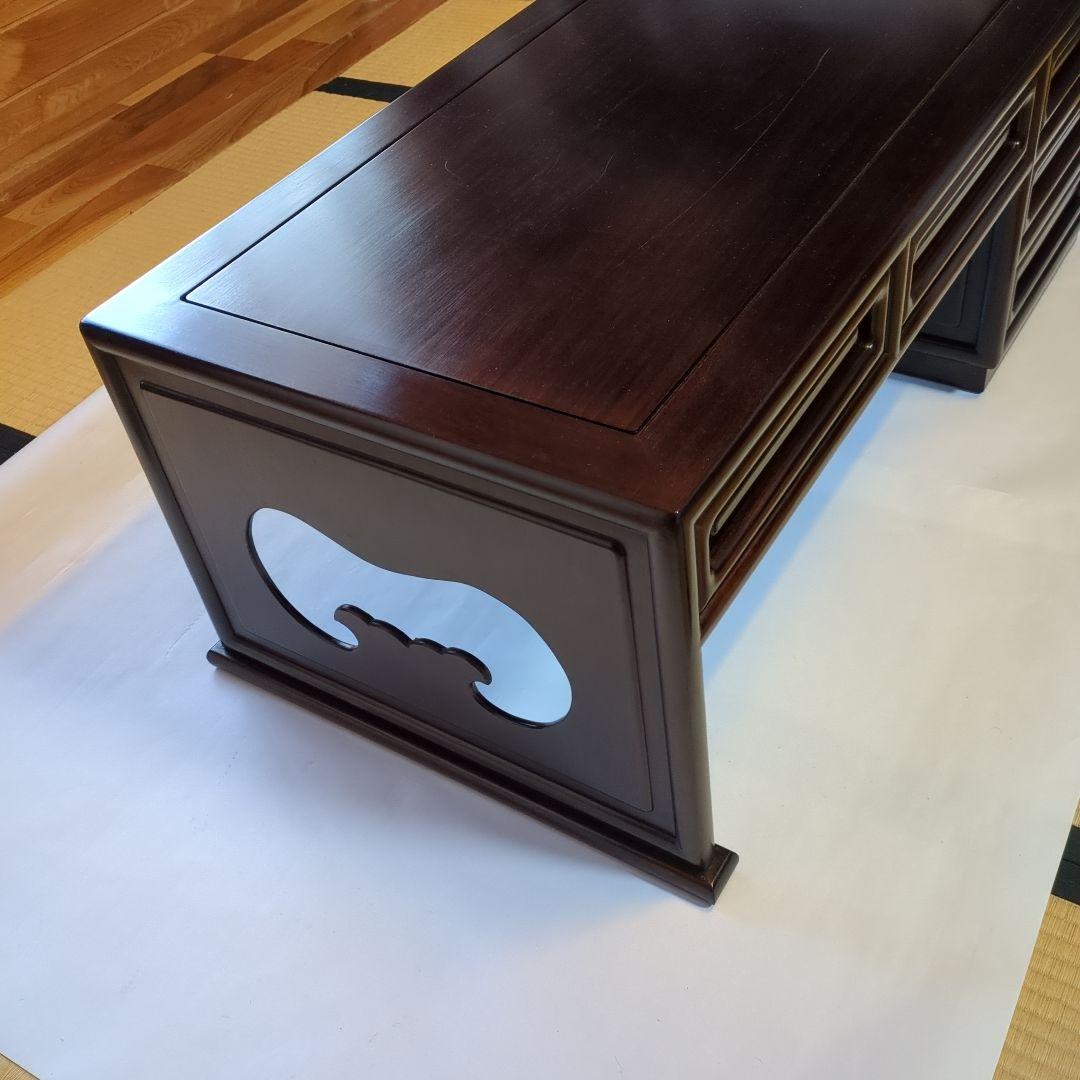 唐木家具 手違紫檀文机