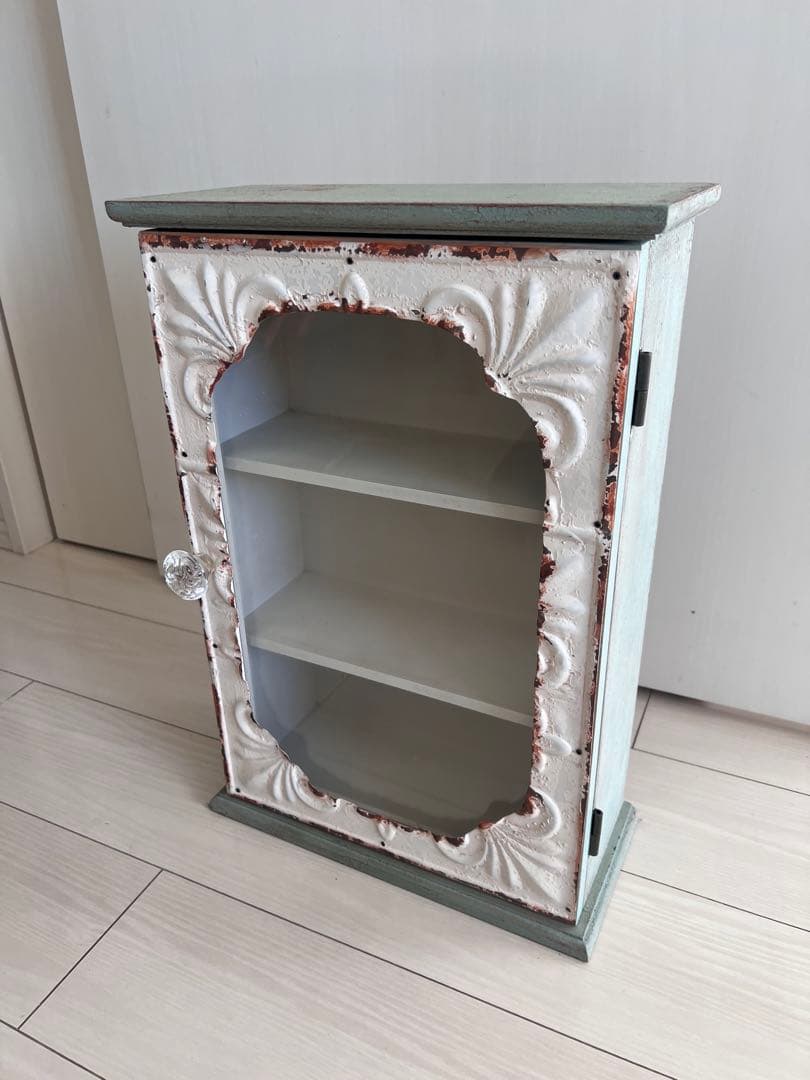 コベントガーデン ガラスキャビネット アンティーク調ガラス棚