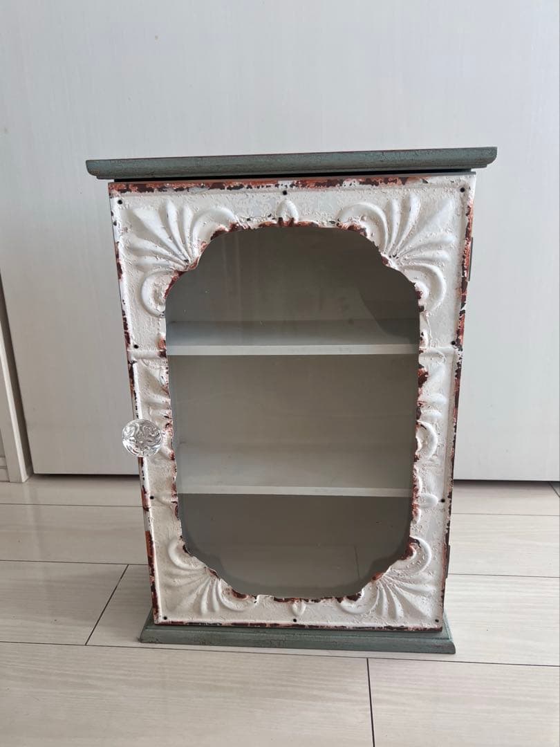 コベントガーデン ガラスキャビネット アンティーク調ガラス棚