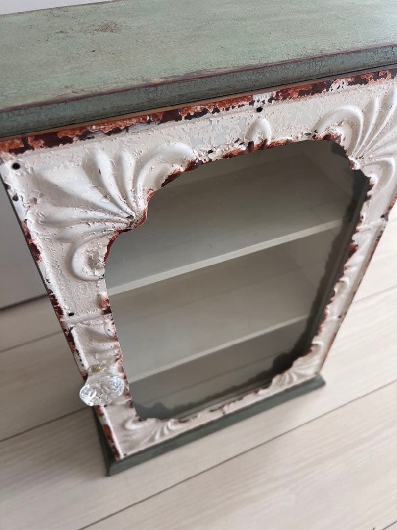 コベントガーデン ガラスキャビネット アンティーク調ガラス棚