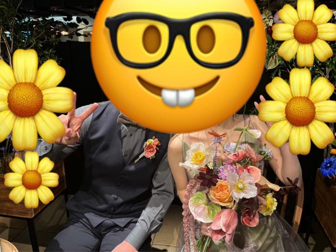 アーティシャルフラワーブーケ　ウエディングブーケ　ぴょんぴょんブーケ　結婚式