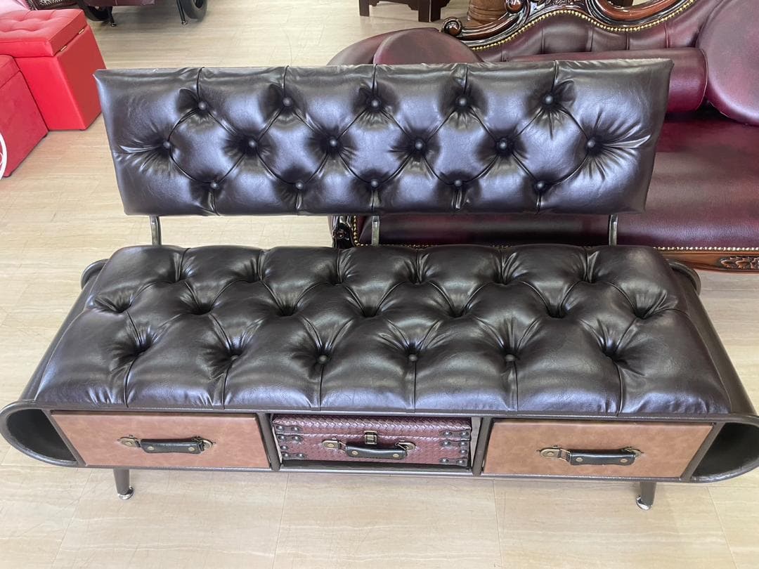 トランクソファ　ソファ　インダストリアル　アンティーク　アメリカン　ビンテージ