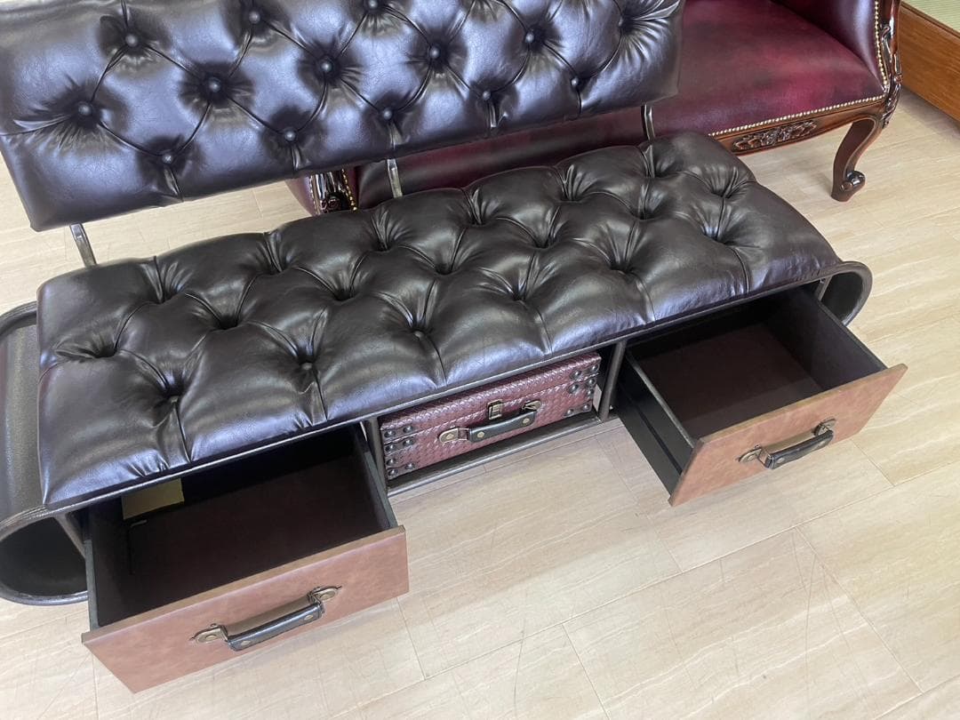 トランクソファ　ソファ　インダストリアル　アンティーク　アメリカン　ビンテージ