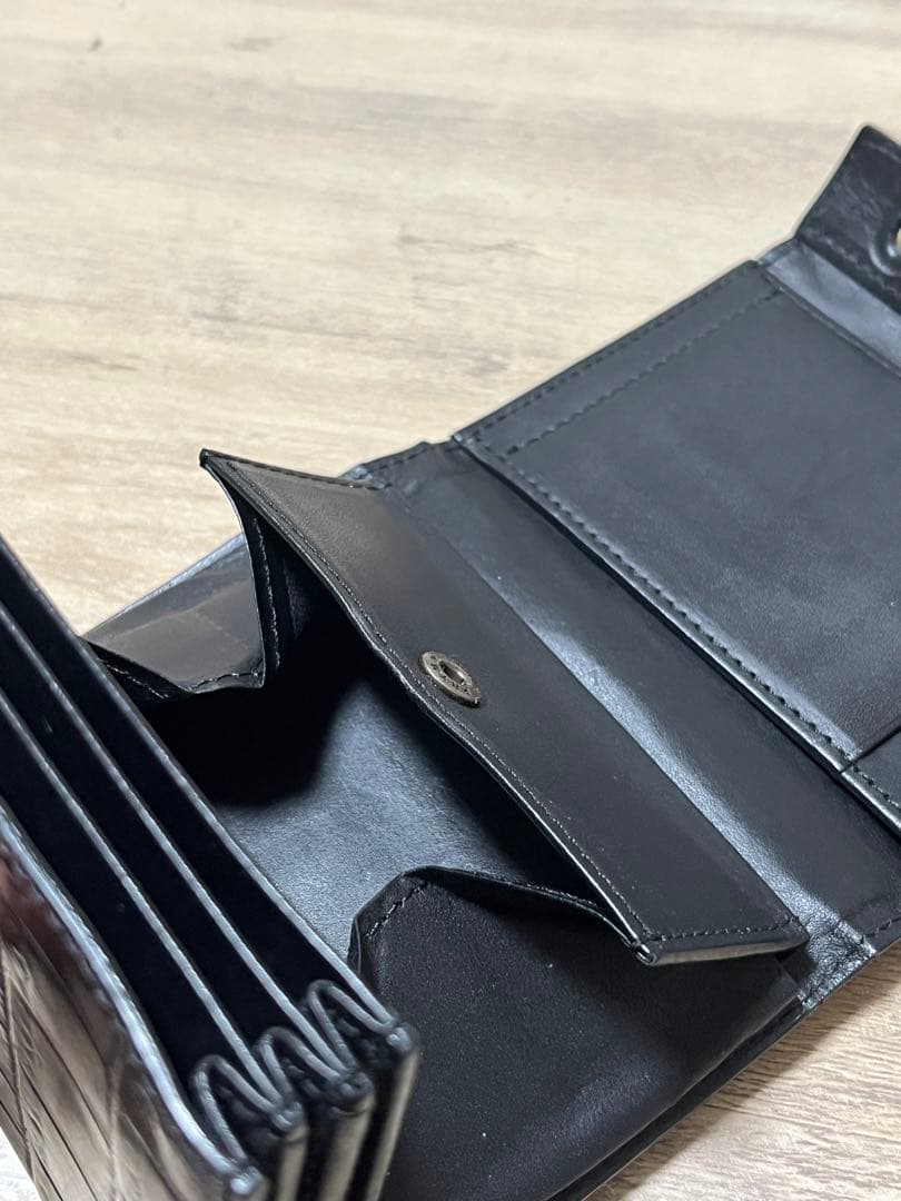 エムピウ ミッレフォッリエ 財布 クロコダイル 1枚革 メンズ