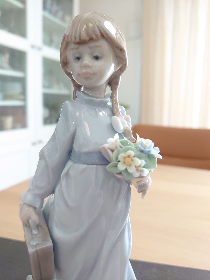 【極美品 会員限定 絶版 欠損無】リヤドロ No.7604『スクールデイズ』