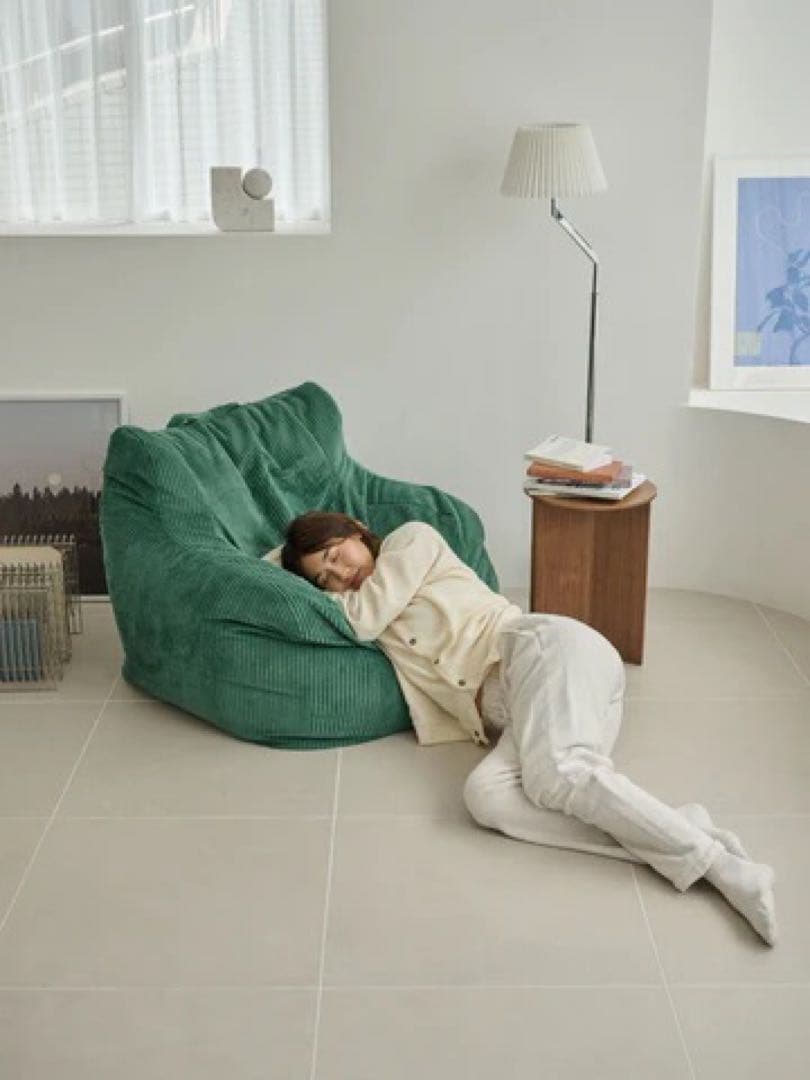 LOOSY HUGME 1人がけビーズソファ Green