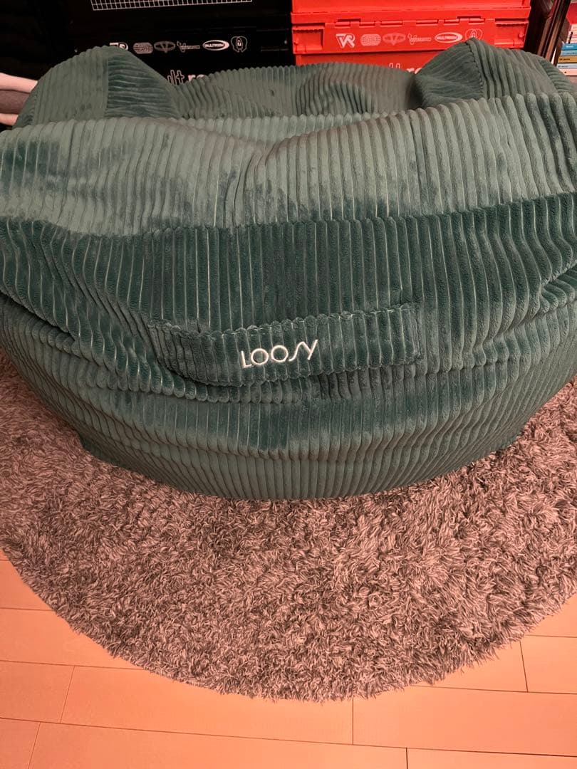 LOOSY HUGME 1人がけビーズソファ Green