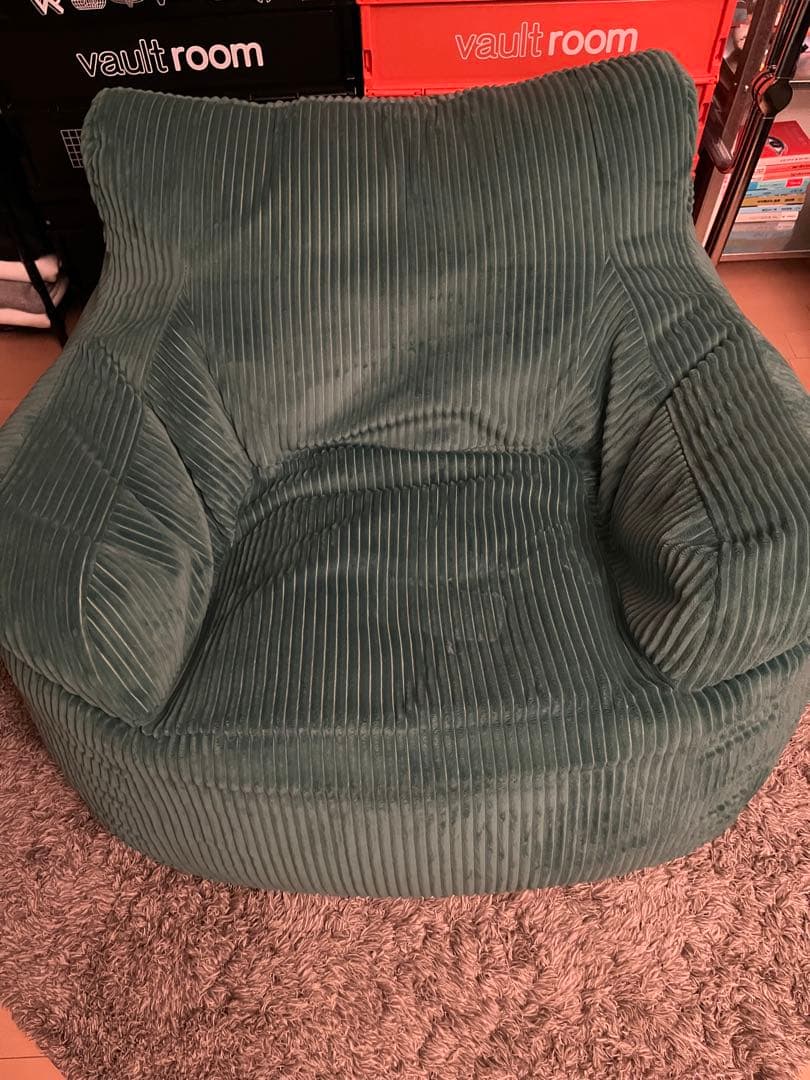 LOOSY HUGME 1人がけビーズソファ Green