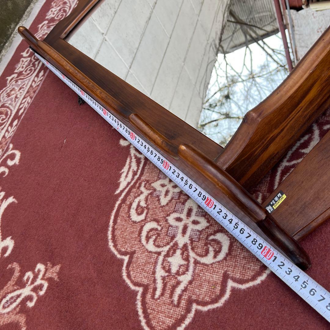 karimoku オールド カリモク◾️棚板付き 壁掛けミラー ウォールミラー 鏡