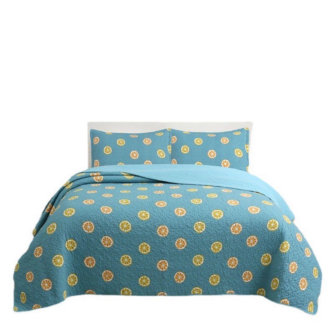 キルトベッドカバー3点セット綿マルチカバー キルティング 227