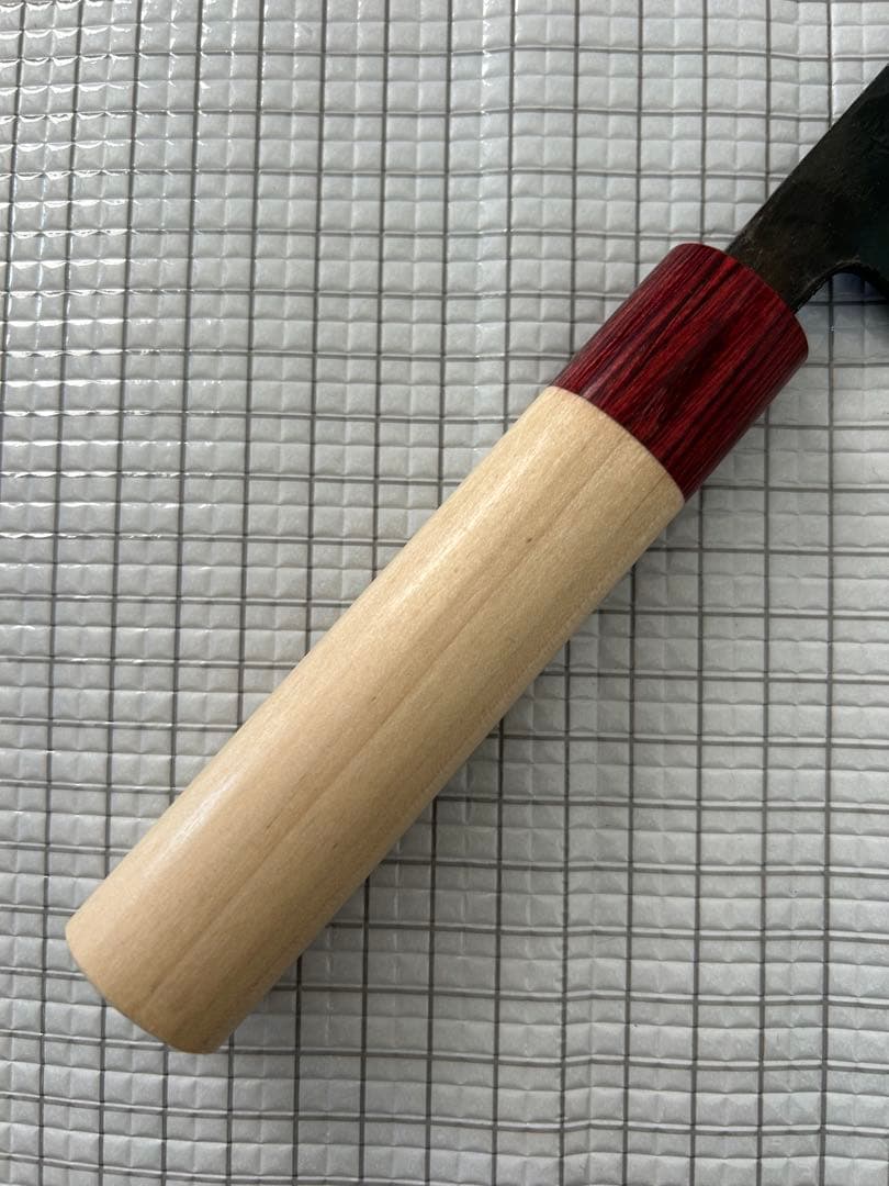 包丁 菜切包丁 ダマスカス 安来鋼青紙２号 165mm ワイン丸柄