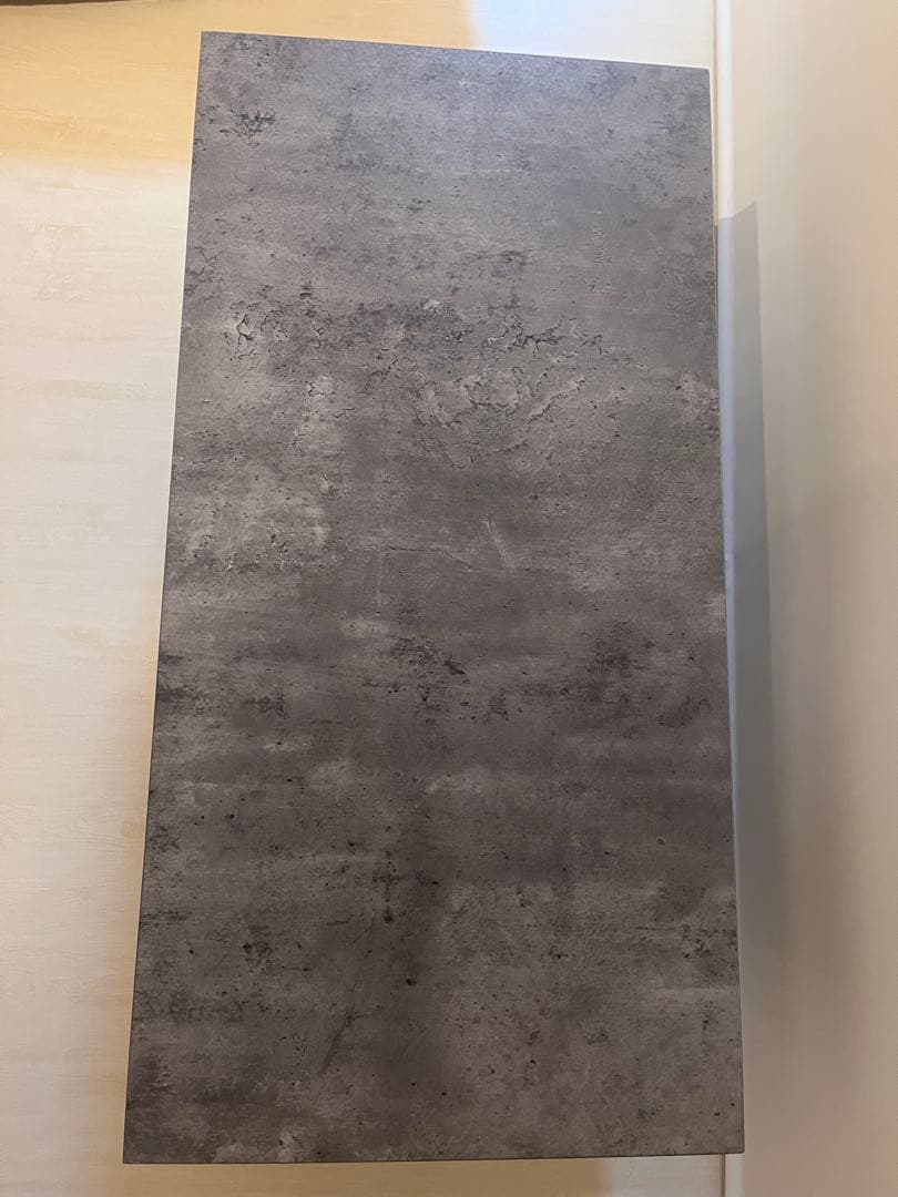 コンクリート調 ローテーブル グレー